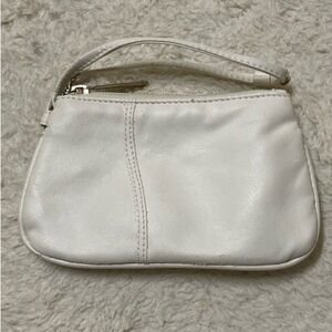 Clarisonic White Leather Clutch